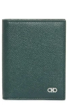 Ferragamo Gancini Bi-fold Cardholder In Green