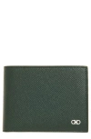 Ferragamo Micro Gancio Leather Bifold Wallet