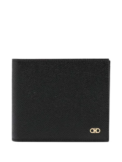 Ferragamo Micro Gancio Wallet In Black