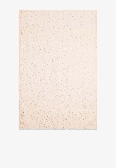 Ferragamo Micro Sequin Stole In Pink