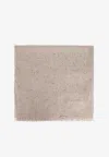 Ferragamo Micro Sequins Stole Scarf In Beige