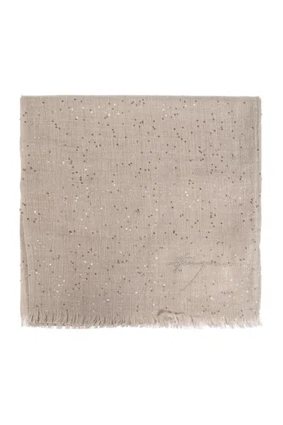 FERRAGAMO MICRO SEQUINS STOLE SCARF