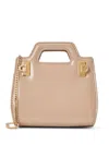 Ferragamo Micro Wanda Leather Bag In Beige