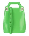 Ferragamo Micro Wanda Patent Leather Shoulder Bag In Green