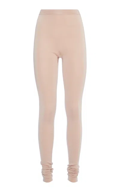 Ferragamo Mid-rise Legging In Light Pink