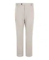 Ferragamo Mid-rise Regular-fit Chino Pants With Functional Pockets In White