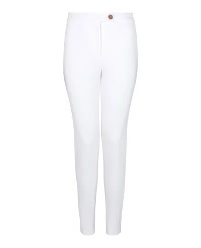 Ferragamo Mid-rise Slim-fit Trousers In Red