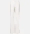 Ferragamo Mid-rise Straight Jeans In White