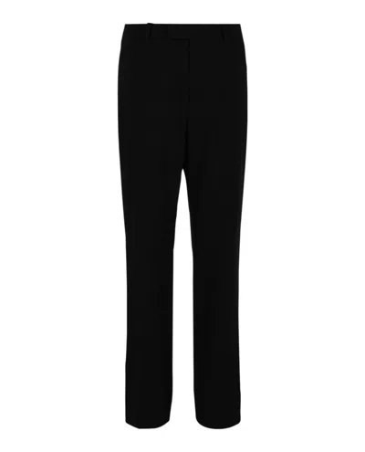 Ferragamo Mid-rise Trouser Pants In Black