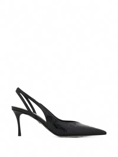 Ferragamo Mid-heel Slingback In Black