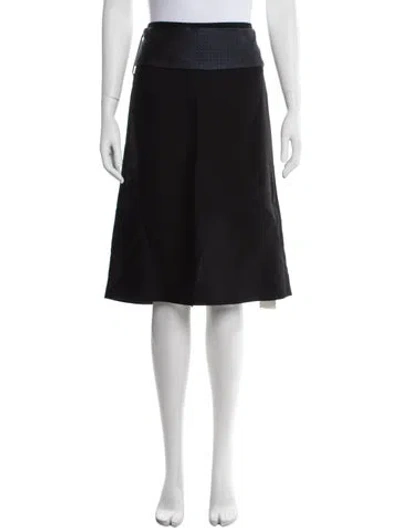 Pre-owned Ferragamo Midi Length Skirt In Black