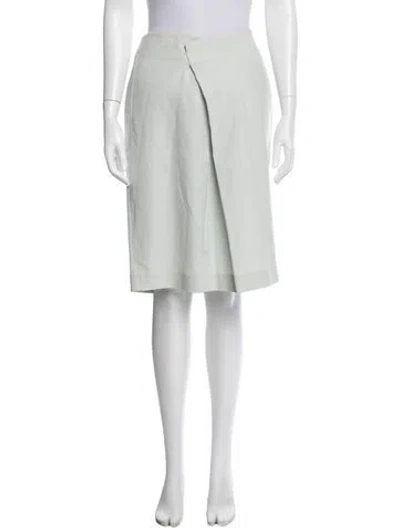 Pre-owned Ferragamo Midi Length Skirt In Blue