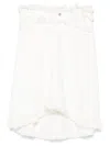 Ferragamo Denim Midi Skirt In White