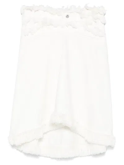 FERRAGAMO DENIM MIDI SKIRT - WOMEN'S - COTTON/POLYESTER