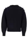 Ferragamo Midnight Blue Wool Blend Sweater