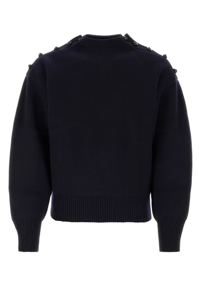 Ferragamo Midnight Blue Wool Blend Sweater