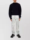 Ferragamo Studded Mock-neck Knitted Jumper In Black