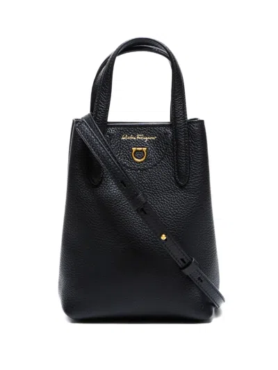 Pre-owned Ferragamo Mini 2020s Top-handle Crossbody Bag In Black