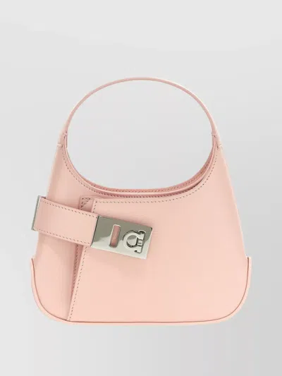 Ferragamo "mini Archive" Crossbody Bag In Pink