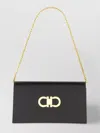 Ferragamo Mini Bag With Gold-tone Clasp And Chain Strap