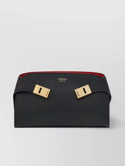 Ferragamo Mini Bicolor Crossbody Hug Bag