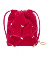 Ferragamo Mini Bow Bucket Bag In Red