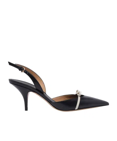 Ferragamo Mini Bow Heel Sandals In Black