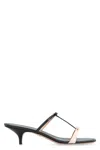 Ferragamo Strappy Kitten-heel Sandals In Black