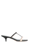 Ferragamo Kitten-heel Sandals With Bow T-strap In Black