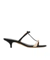 Ferragamo Strappy Kitten-heel Sandals In Black