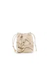 Ferragamo Mini Nappa Leather Bucket Bag With Vara Bows