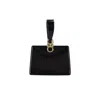 Ferragamo Mini Embellished Patent-leather Clutch In Black
