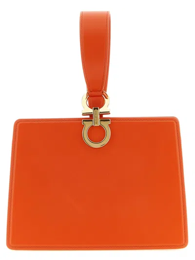 Ferragamo Mini Clutch In Orange