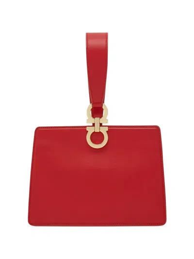Ferragamo Mini Clutch In Red