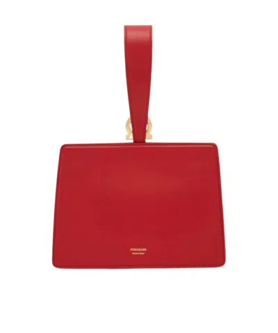 Ferragamo Mini Clutch In Red