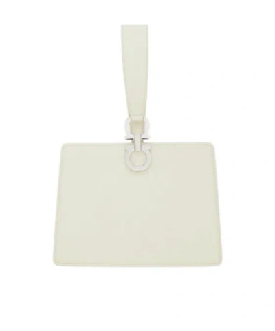 Ferragamo Mini Clutch In White