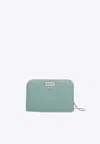 Ferragamo Wanda Leather Mini Bag In Sage