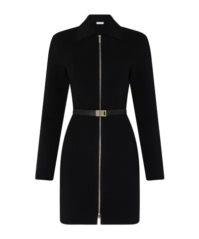 Ferragamo Mini Dress In Black