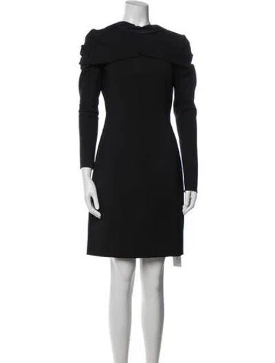 Pre-owned Ferragamo Mini Dress In Black
