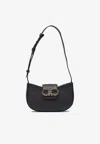 Ferragamo Mini Gabry Double Gancini Leather Shoulder Bag In Blue