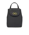 Ferragamo Mini Gancini Backpack In Black