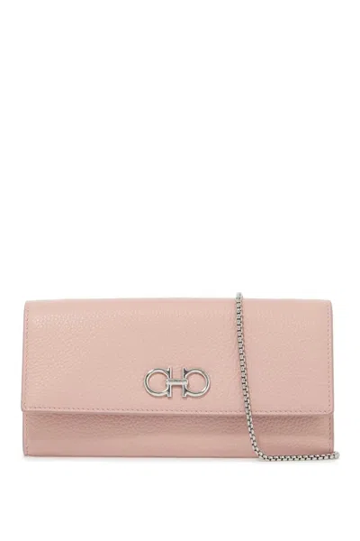 Ferragamo Mini Gancini Bag In Pink