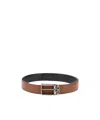 Ferragamo Mini Gancini Buckle Belt In Black