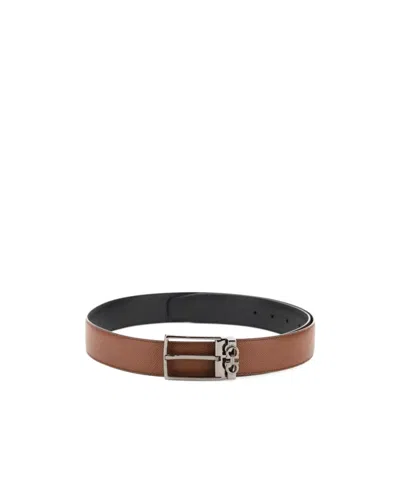 Ferragamo Mini Gancini Buckle Belt In Black