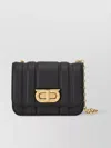 Ferragamo Gancini Twist-lock Crossbody Bag In Black