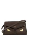 Ferragamo Mini Harley Cross Body Bag In Brown