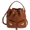 Ferragamo Mini Harley Leather Drawstring Bucket Bag