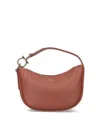 Ferragamo Mini Hobo Bag With Adjustable Handle In Brown