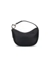 Ferragamo Mini Hobo Bag With Gold Gancini Accent In Black