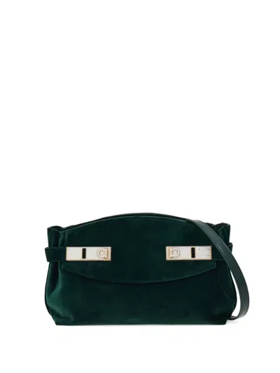 Ferragamo Mini Hug Cross Body Bag In Green
